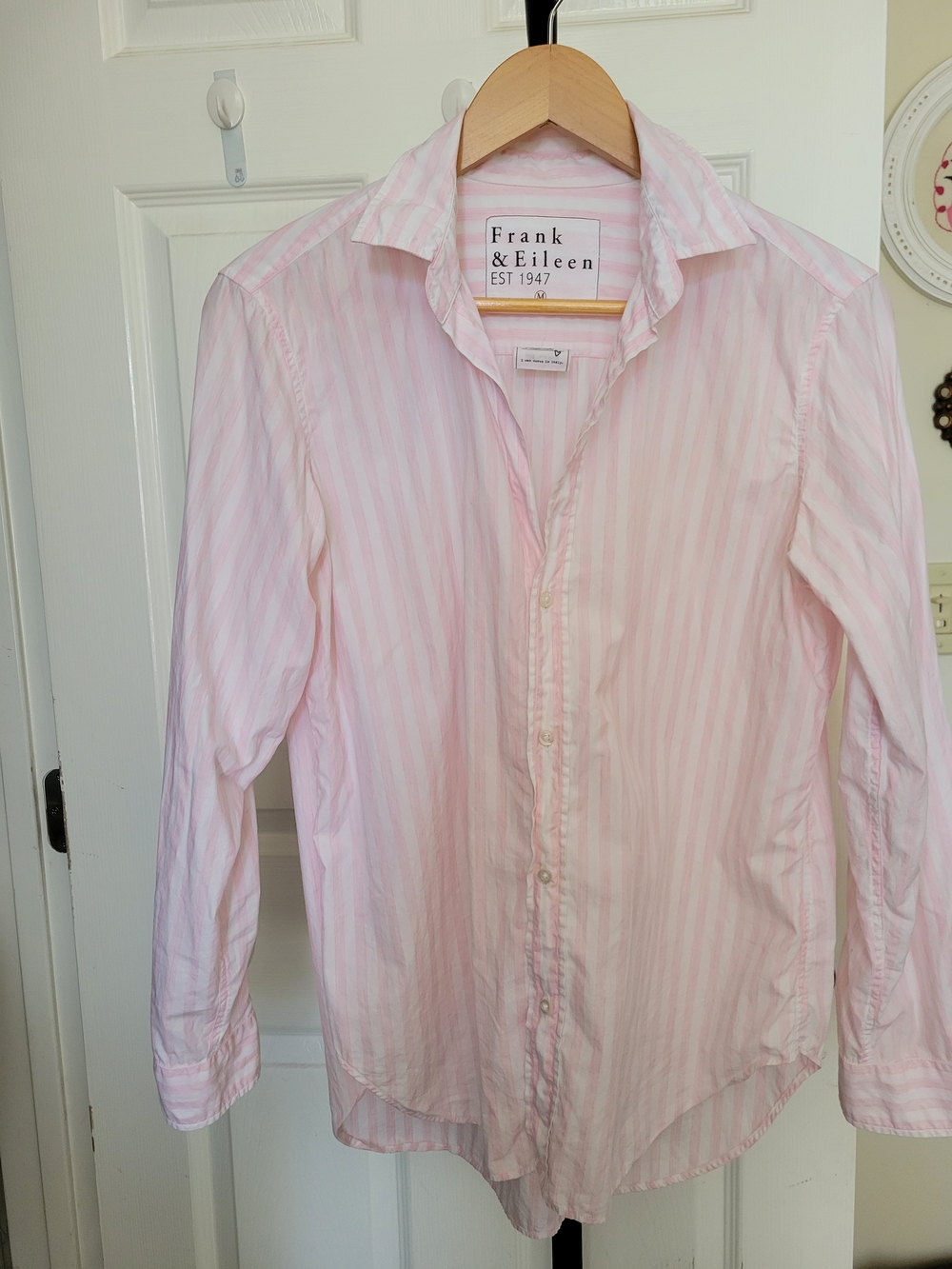Frank & Eileen Pink Striped Button-Down Shirt